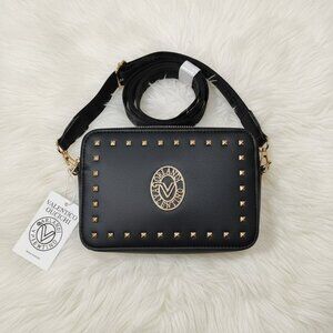 Black Handbag with Gold Hardware
